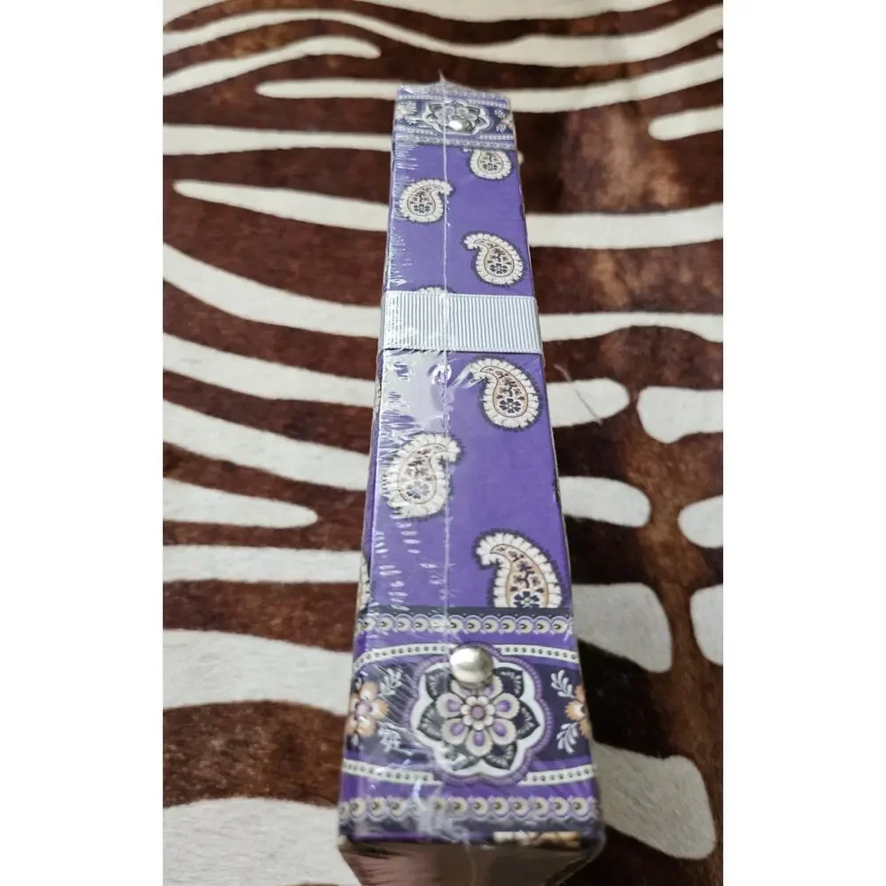 Rare Vera Bradley Mini Binder Retired Pattern Violet Paisleys